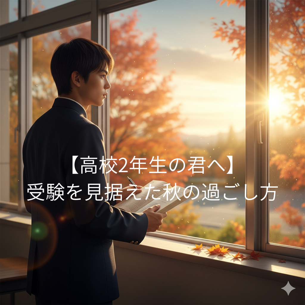 【高校2年生の君へ】受験を見据えた秋の過ごし方