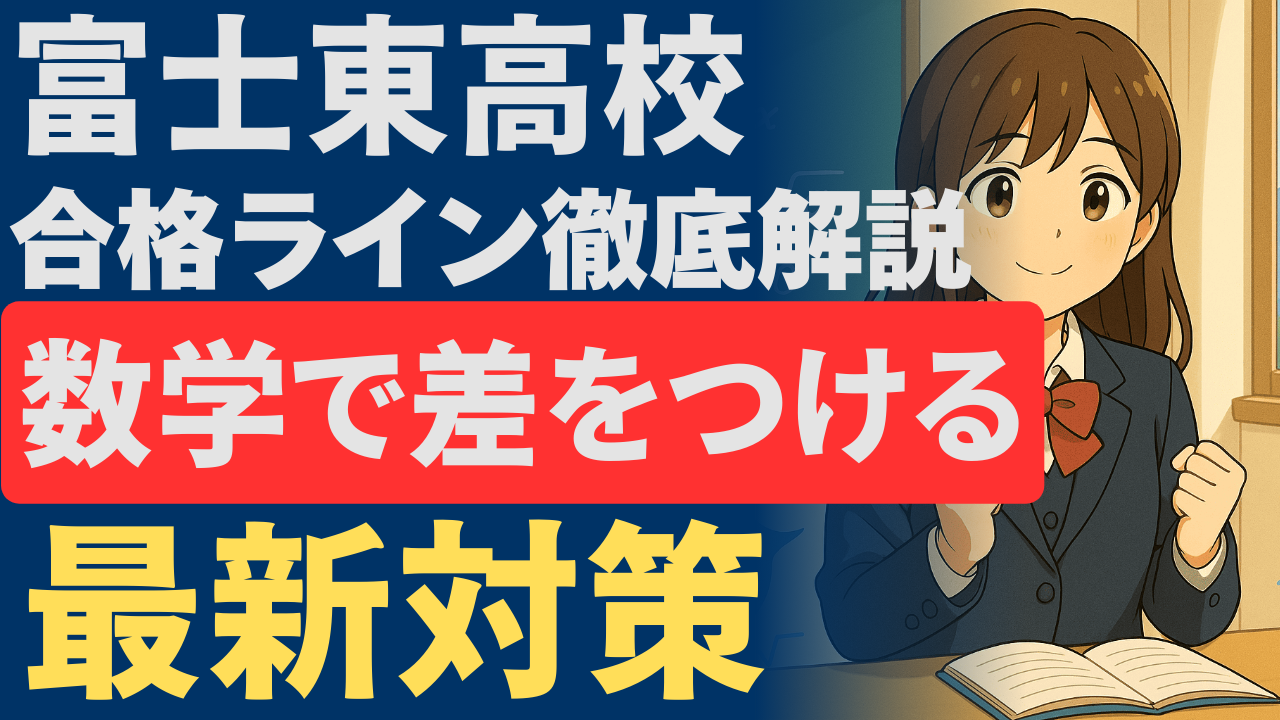 富士東高校 合格ライン徹底解説｜数学で差をつける最新対策【静岡県入試2026】