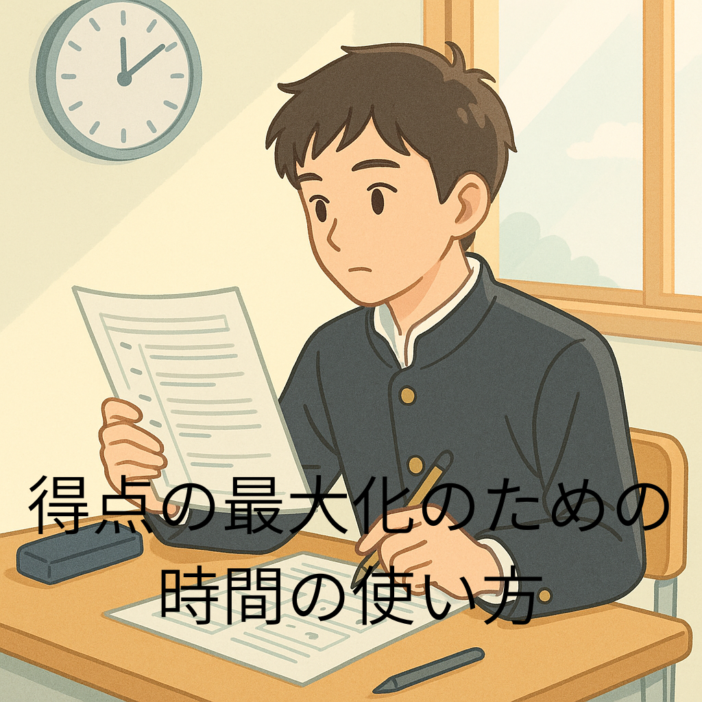 得点を最大化するための試験時間の使い方