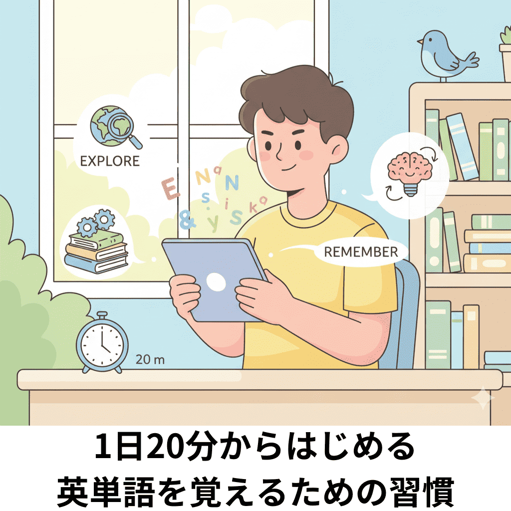 【英単語が覚えられないあなたへ】1日たった20分の習慣